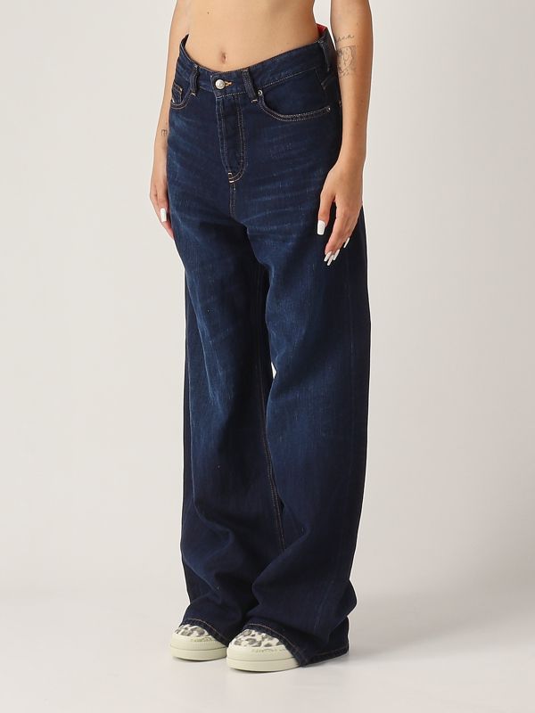 デニム・ジーパン DIESEL Woman Jeans Blue A06925068RA 01 1996 D-Sire women's jeans in cotton and linen a06925068ra