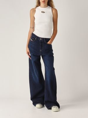 5. 1996 D-Sire women's jeans in cotton and linen Dark Denim