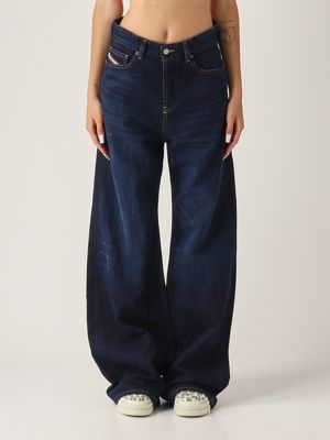 1. 1996 D-Sire women's jeans in cotton and linen Dark Denim