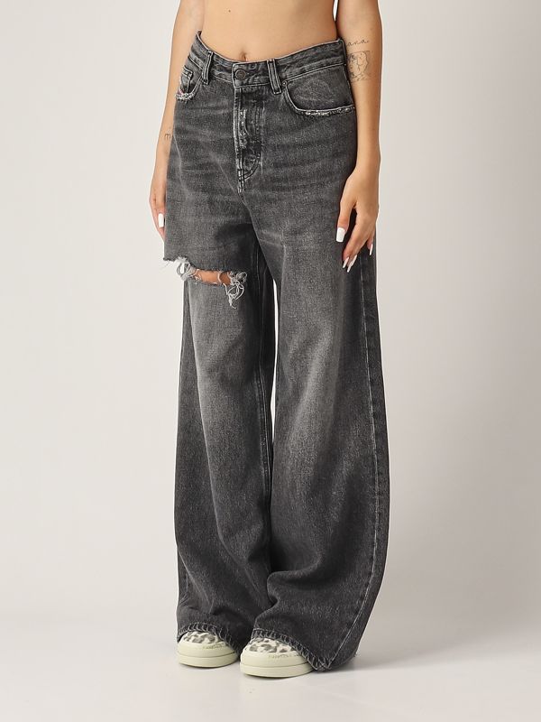 Diesel D-SIRE - Jeans baggy - denim/carta da zucchero
