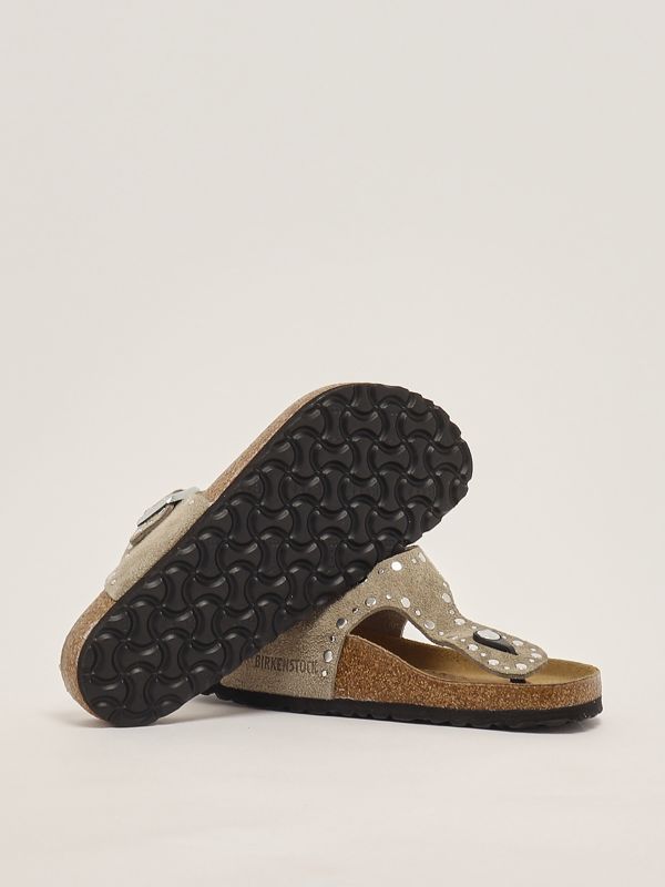 4. Gizeh Nieten-Sandale für Damen aus Wildleder Turteltaube Birkenstock 1029388