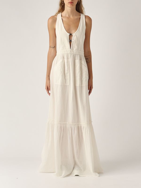 ワンピース PINKO Woman Dress White 105305A2MO Z04 Lester cotton voile dress for women 105254a2mi White