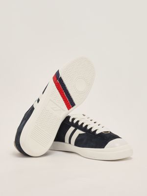4. Court Ace suede sneakers for men Indigo Blue-White