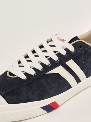 5. Court Ace suede sneakers for men Indigo Blue-White