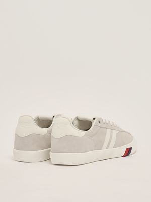 3. Court Ace suede sneakers for men Ash Gray-White