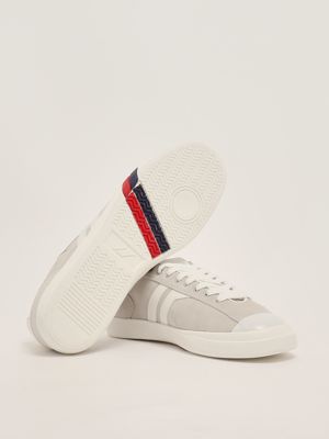 4. Court Ace suede sneakers for men Ash Gray-White
