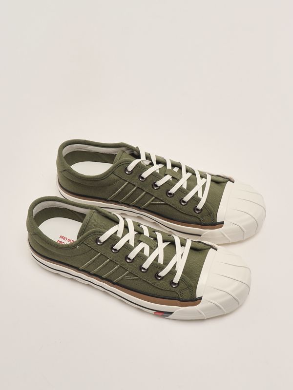 2. Royal Intrepid cotton canvas sneakers for men Moss Green Pro-Keds 1949 i225clmcc815xxxw