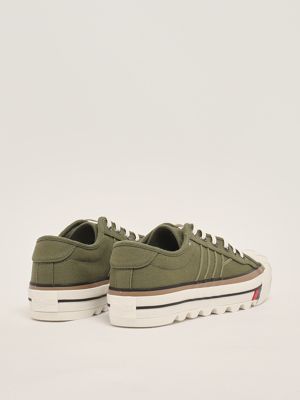 3. Royal Intrepid cotton canvas sneakers for men Moss Green