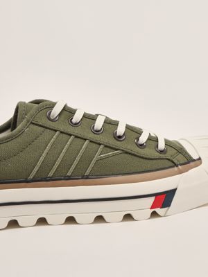 5. Royal Intrepid cotton canvas sneakers for men Moss Green