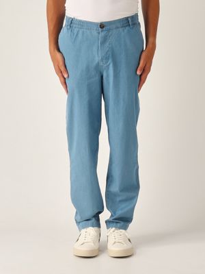 1. Pantalon Calais en coton pour homme Denim foncé Chambray