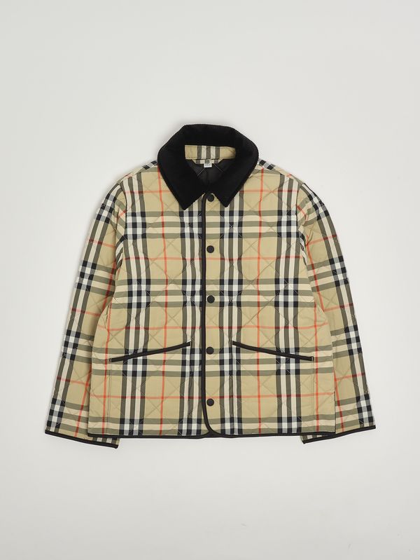 Burberry Boy's nylon jacket - Black-Check | Caposerio.com