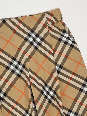 3. Pantalone bambina in cotone Check Beige Burberry 8108018