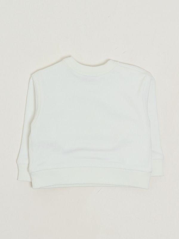 2. Sudadera de algodón para recién nacido Blanco Burberry 8108918