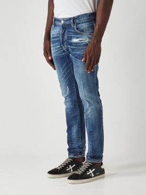 3. Stretch cotton denim Skater jeans for men Medium Denim Dsquared2 s74lb1729s30872