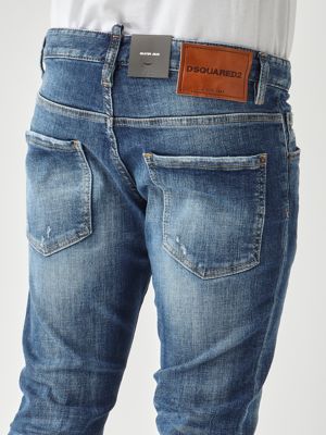 5. Stretch cotton denim Skater jeans for men Medium Denim Dsquared2 s74lb1729s30872