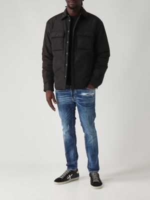 2. Stretch cotton denim Skater jeans for men Medium Denim Dsquared2 s74lb1729s30872