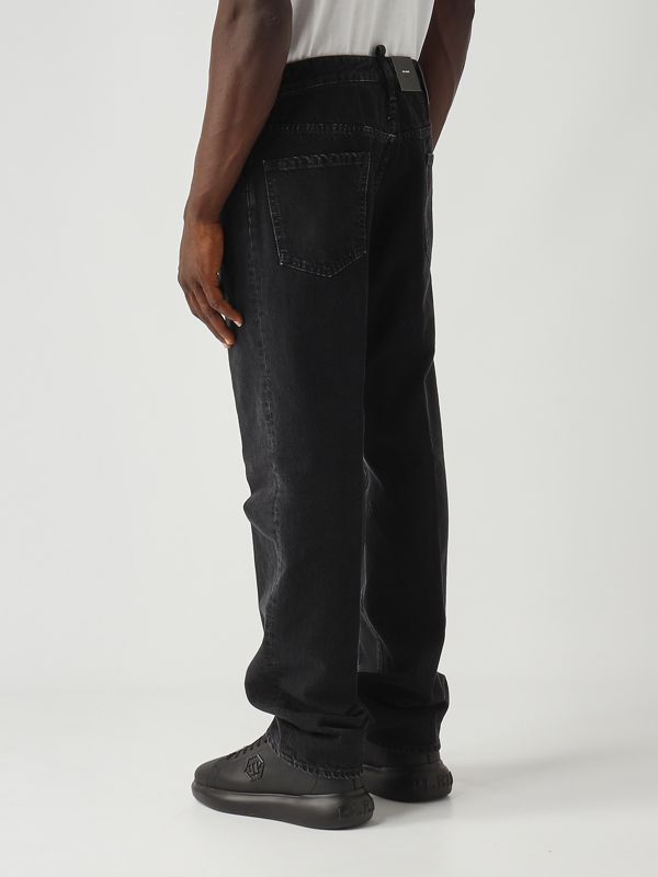 4. Jeans de hombre 642 en denim de algodón Denim Negro Dsquared2 s74lb1767d30015