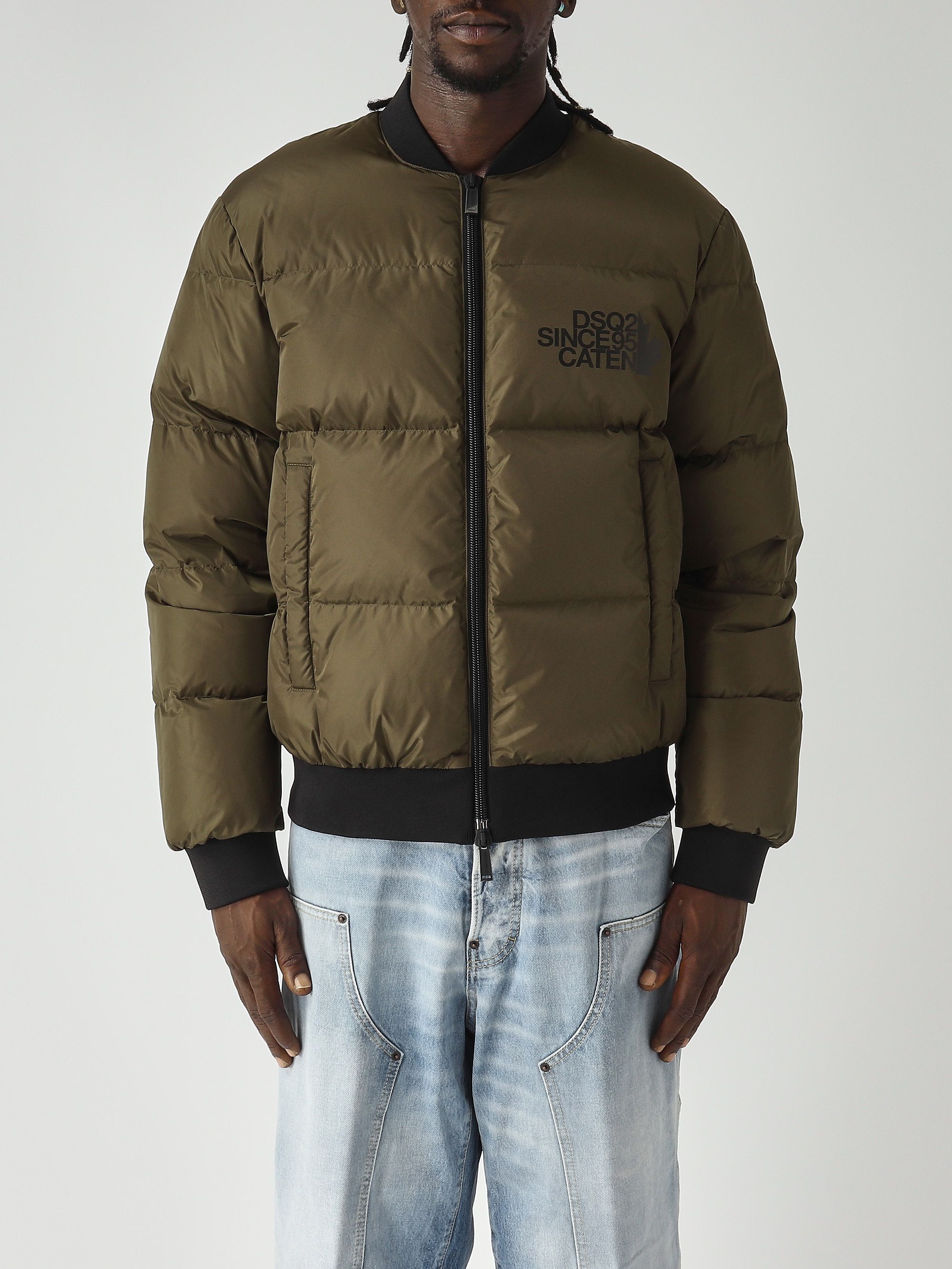 Easy Puffer nylon jacket for men s74am1612s53817 Mud