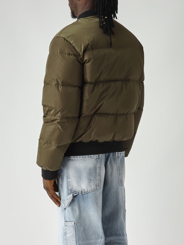4. Giacca uomo Easy Puffer Bomber in nylon Fango Dsquared2 s74am1612s53817