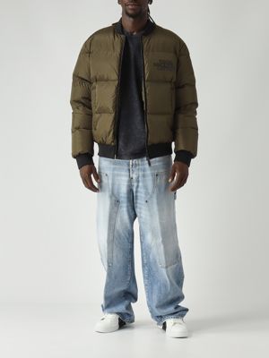 2. Herren Easy Puffer Bomber Nylon Jacke Schlamm Dsquared2 s74am1612s53817