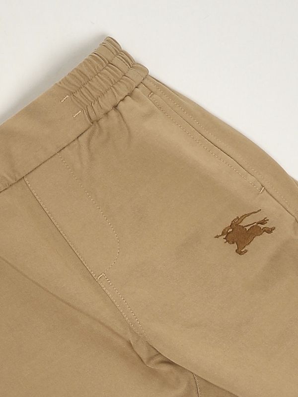 3. Pantalón para recién nacido de mezcla de algodón Beige Burberry 8108878