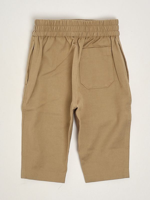 2. Pantalón para recién nacido de mezcla de algodón Beige Burberry 8108878