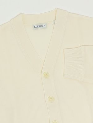 3. Girls' Romie wool cardigan Ivory Burberry 8099631