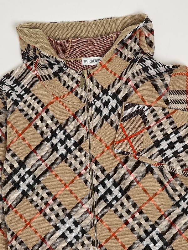 Burberry Boys' wool jacket - Check Beige | Caposerio.com