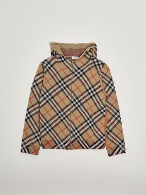 1. Chaqueta de lana para niño Cuadros beige