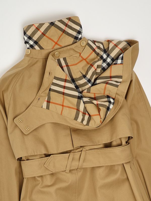 4. Girls' Lilith trench coat in cotton twill Beige Burberry 8108127