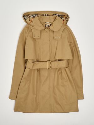 Girls' Lilith trench coat in cotton twill Beige Burberry