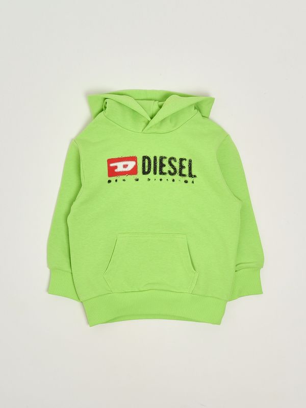 1. Sudadera de niño de mezcla de algodón Verde Diesel j02485kyaz3