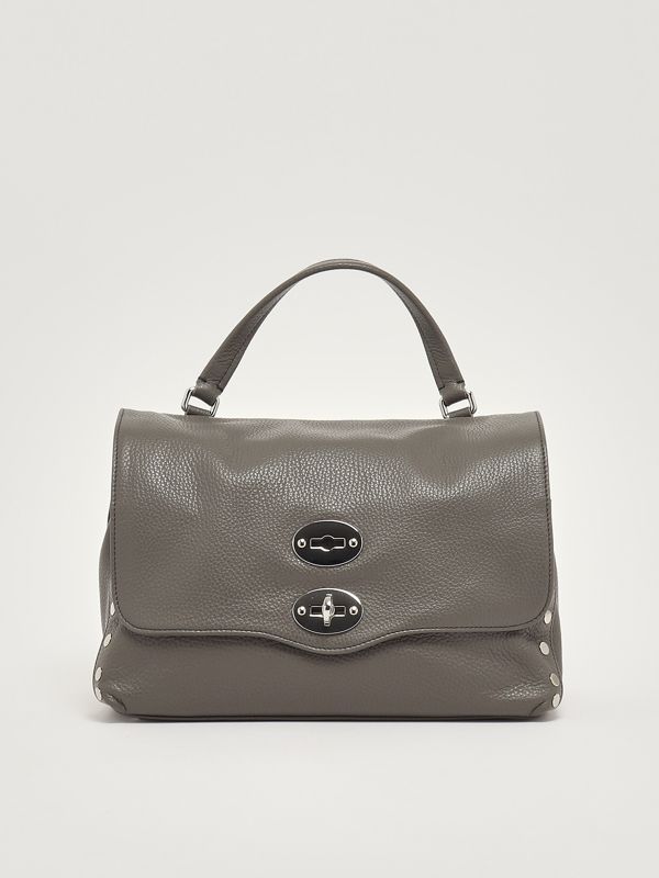 1. Postina Daily S grained leather bag for women Anthracite Zanellato 0680100040000 s