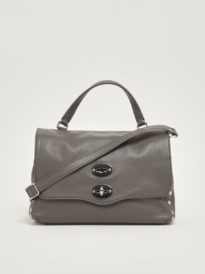 4. Postina Daily S grained leather bag for women Anthracite Zanellato 0680100040000 s