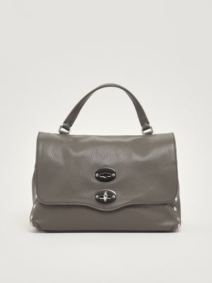 Borsa donna Postina Daily S in pelle martellata Antracite Zanellato