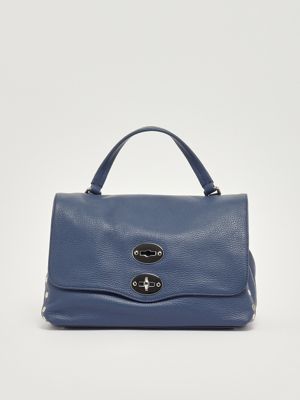 Postina Daily S grained leather bag for women Ink Zanellato