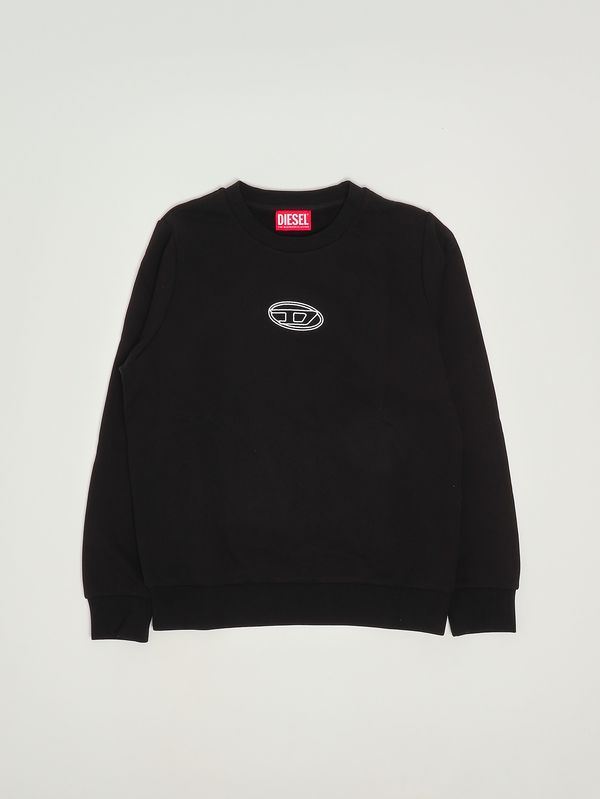 1. Girls' Svalsy cotton sweatshirt Black Diesel j02417kyax3
