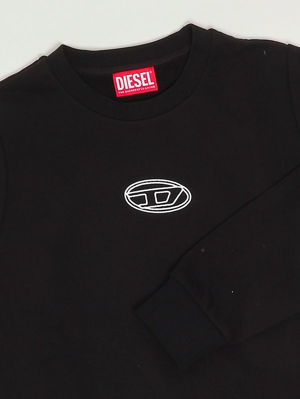 3. Sudadera para niña Svalsy de algodón Negro Diesel j02417kyax3