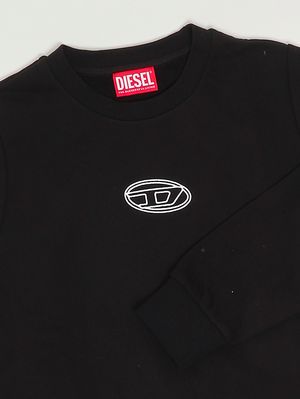 3. Girls' Svalsy cotton sweatshirt Black Diesel j02417kyax3