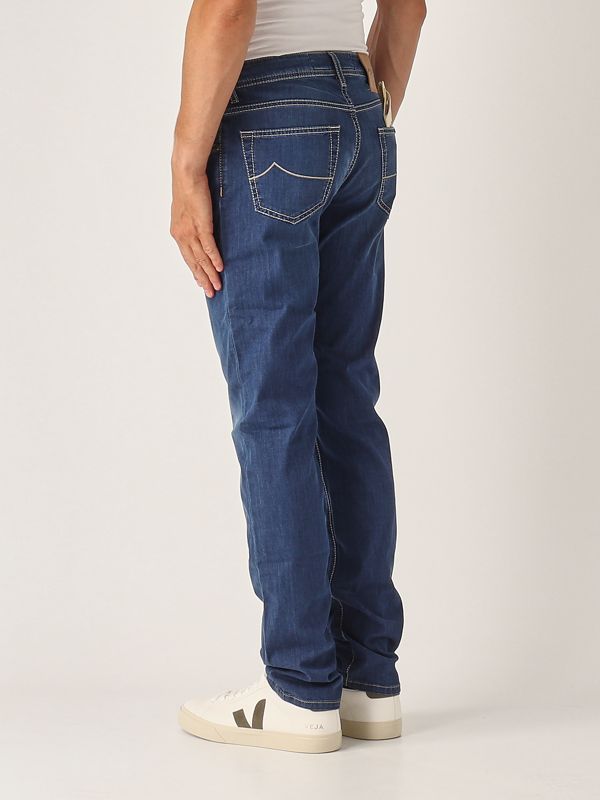3. Nick slim-fit stretch cotton jeans for men Medium Denim Jacob Cohen cfuqe0740s3735....