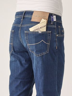 4. Nick slim-fit stretch cotton jeans for men Medium Denim