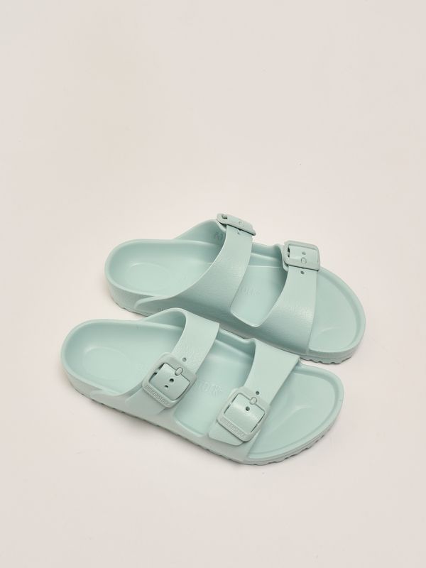 2. Arizona baby girl sandal in Eva rubber Water Green Birkenstock 1026753