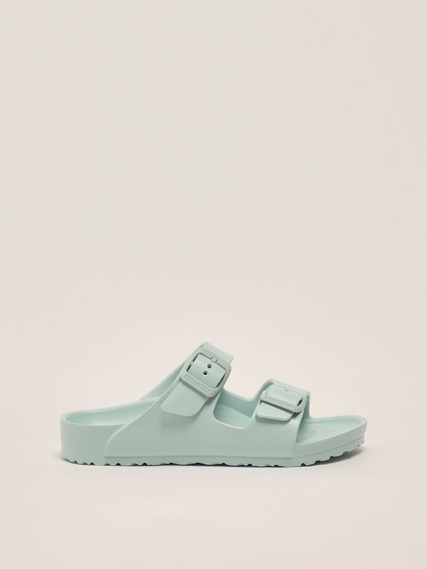 1. Arizona baby girl sandal in Eva rubber Water Green Birkenstock 1026753