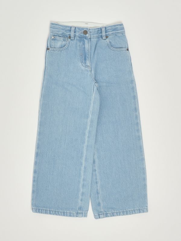 1. Jeans bambina in denim di cotone Denim Chiaro Stella McCartney tx6a00z0746