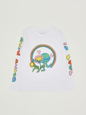 1. Cotton T-shirt for girls White Stella McCartney tx8a00z0434
