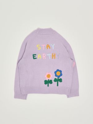 2. Cotton and wool blend cardigan for girls Wisteria Stella McCartney tx9a10z1528