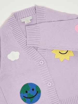 3. Cotton and wool blend cardigan for girls Wisteria Stella McCartney tx9a10z1528