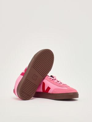 4. Small Volley chromefree leather sneakers for girls Pink Veja sy2021016c