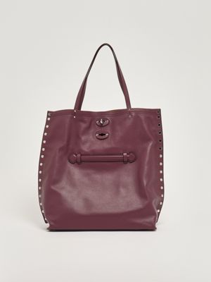 Sac A'Spasso Saeta M en cuir pour femme Acajou Zanellato