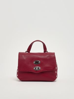 Borsa donna Postina Daily Baby in pelle martellata Merlot Zanellato